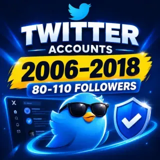 Twitter (X) 2006-2018 | 80-110 Followers | Hotmail | 2FA | auth_token