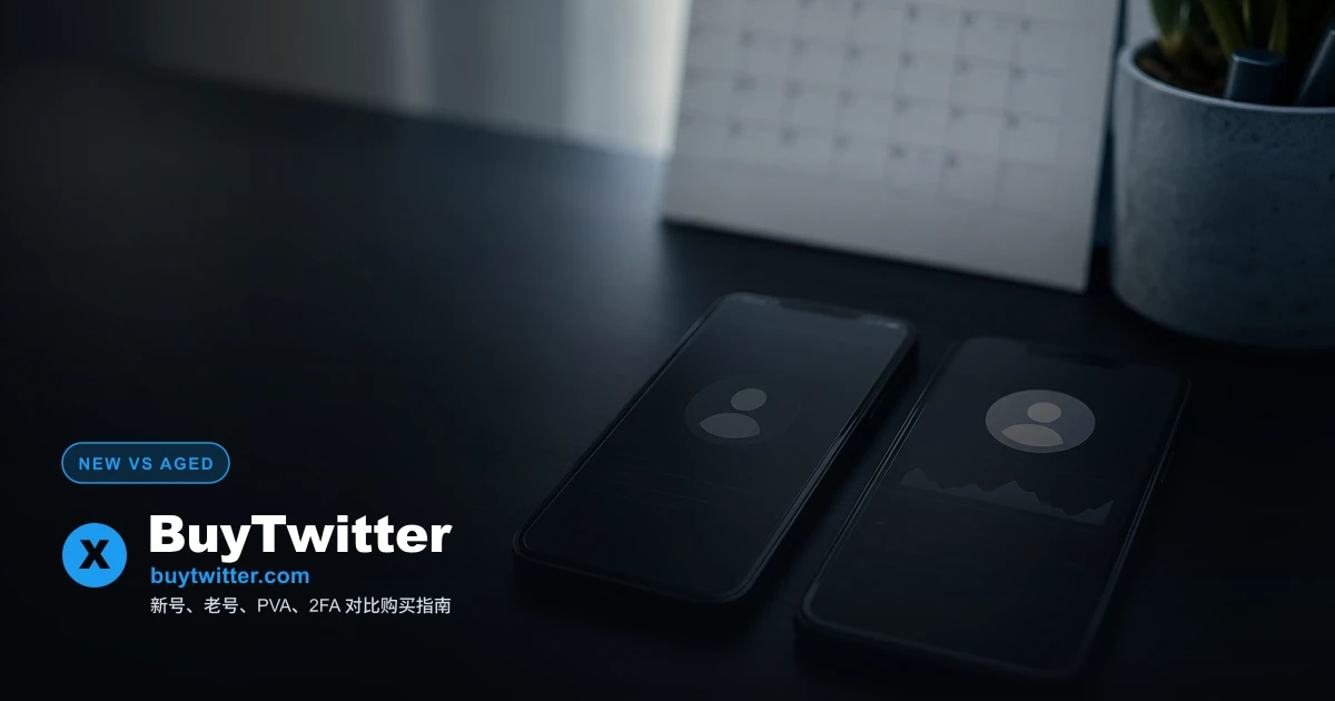 What’s the difference between a new Twitter account and an old one? A comparison of X account age, PVA, and 2FA.